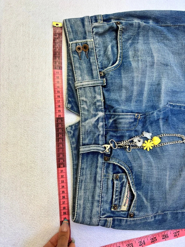 Vintage Diesel Denim Micro Mini Skirt (M)