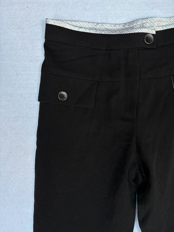 Vintage Jus D’ Orange Black Tailor Straight Pants (XS)