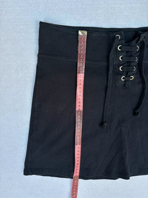 Y2K River Woods Dark Navy Sporty Mini Skirt (M)