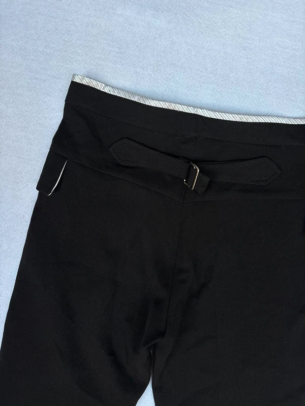 Vintage Jus D’ Orange Black Tailor Straight Pants (XS)