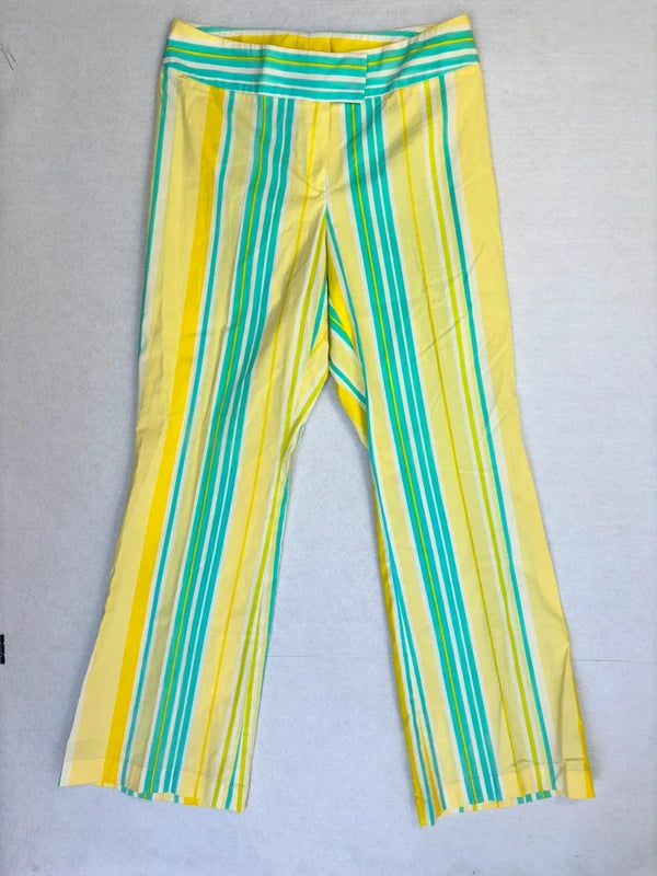 Y2K Stripped Flare Pants Low Rise (M)