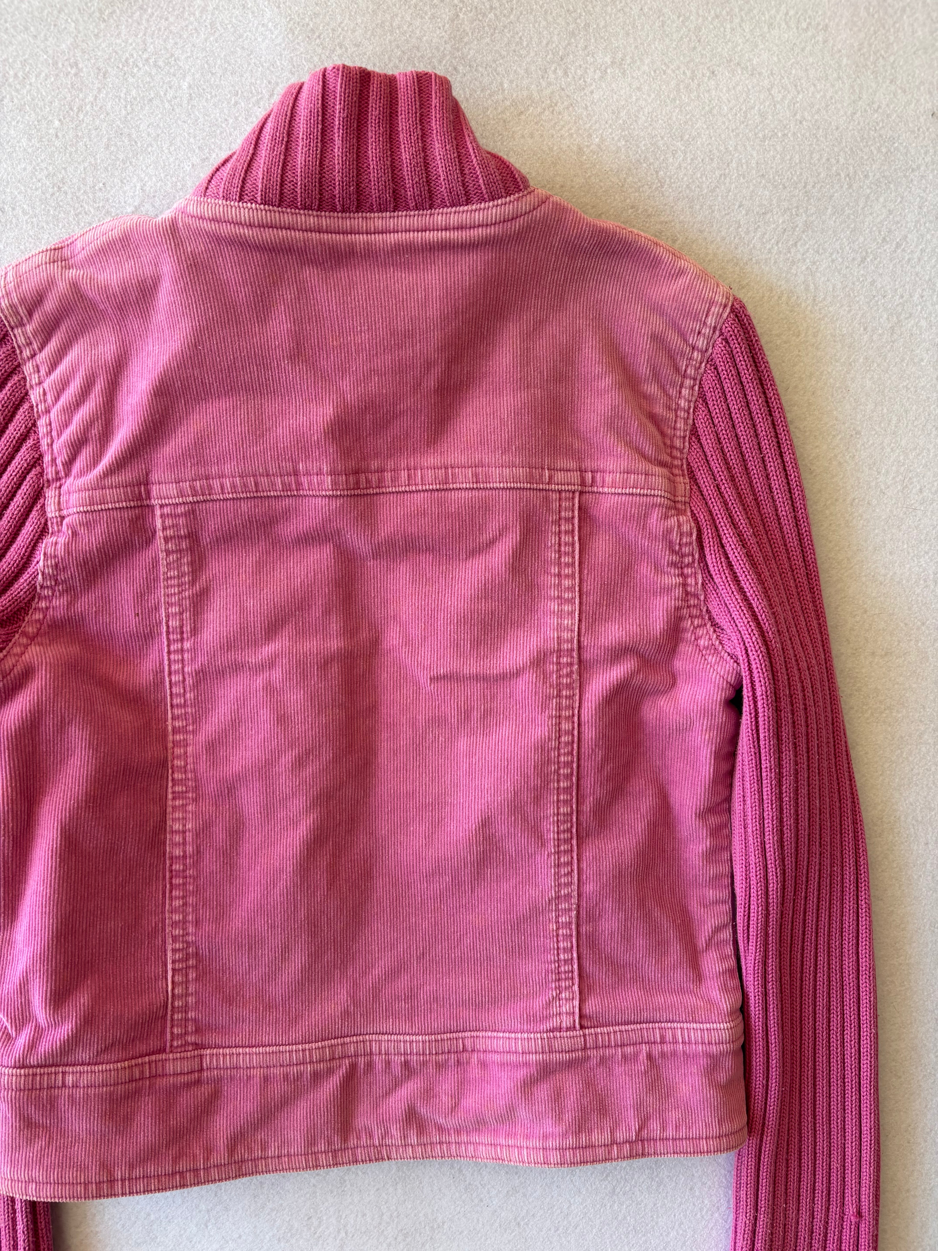 Y2K Guess Pink Cropped Jacket (XS)