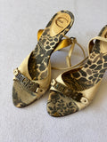 2000s Just Cavalli Designer Animal Print Heels 37 EUR