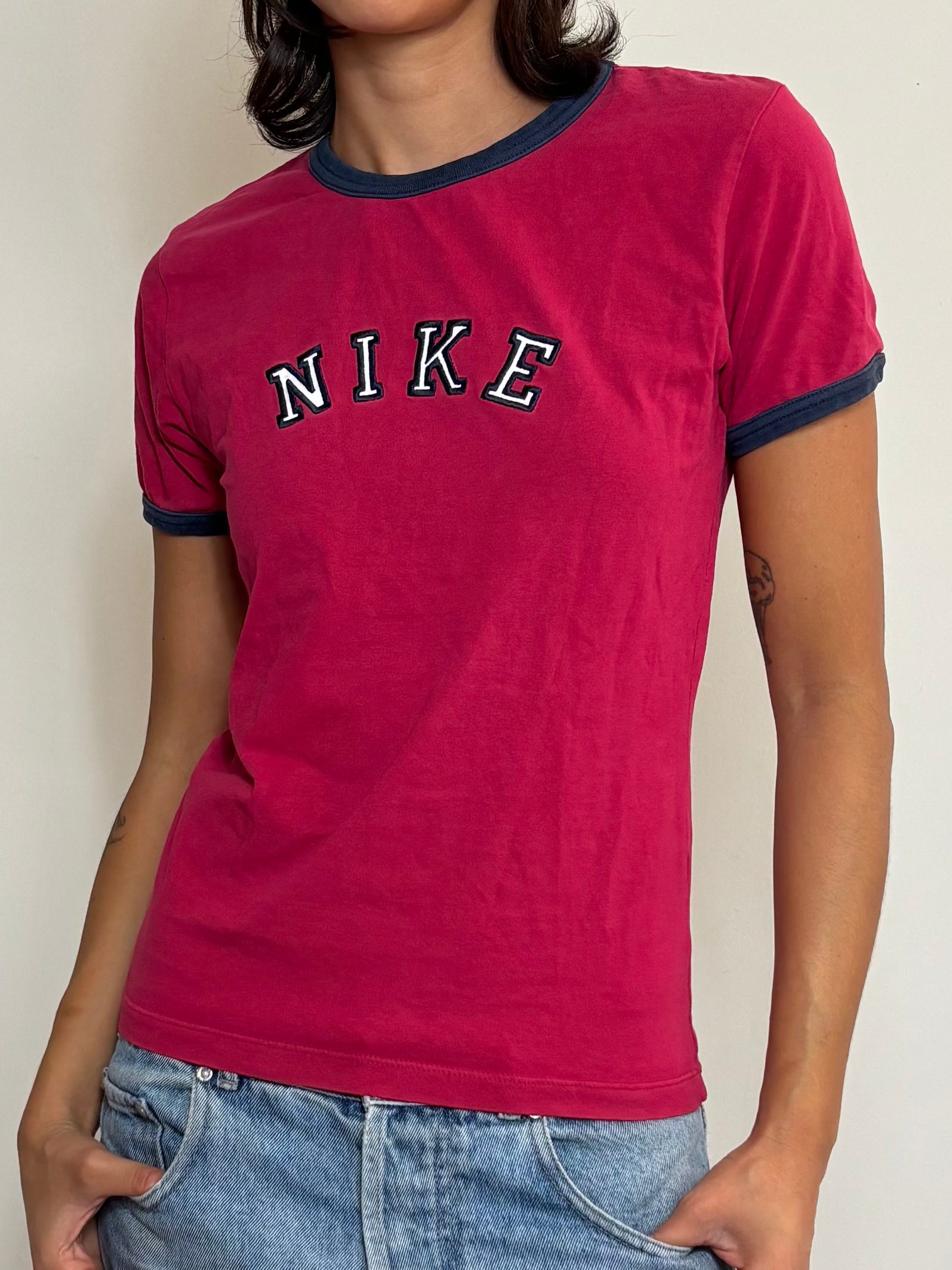 Y2K Red Nike Baby Tee (S)