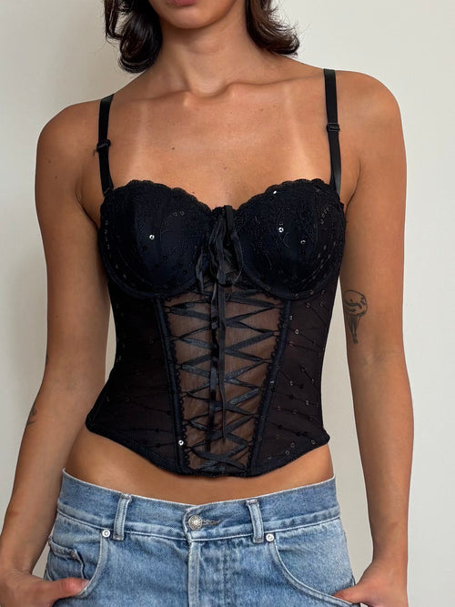 Black Lace Corset (M)