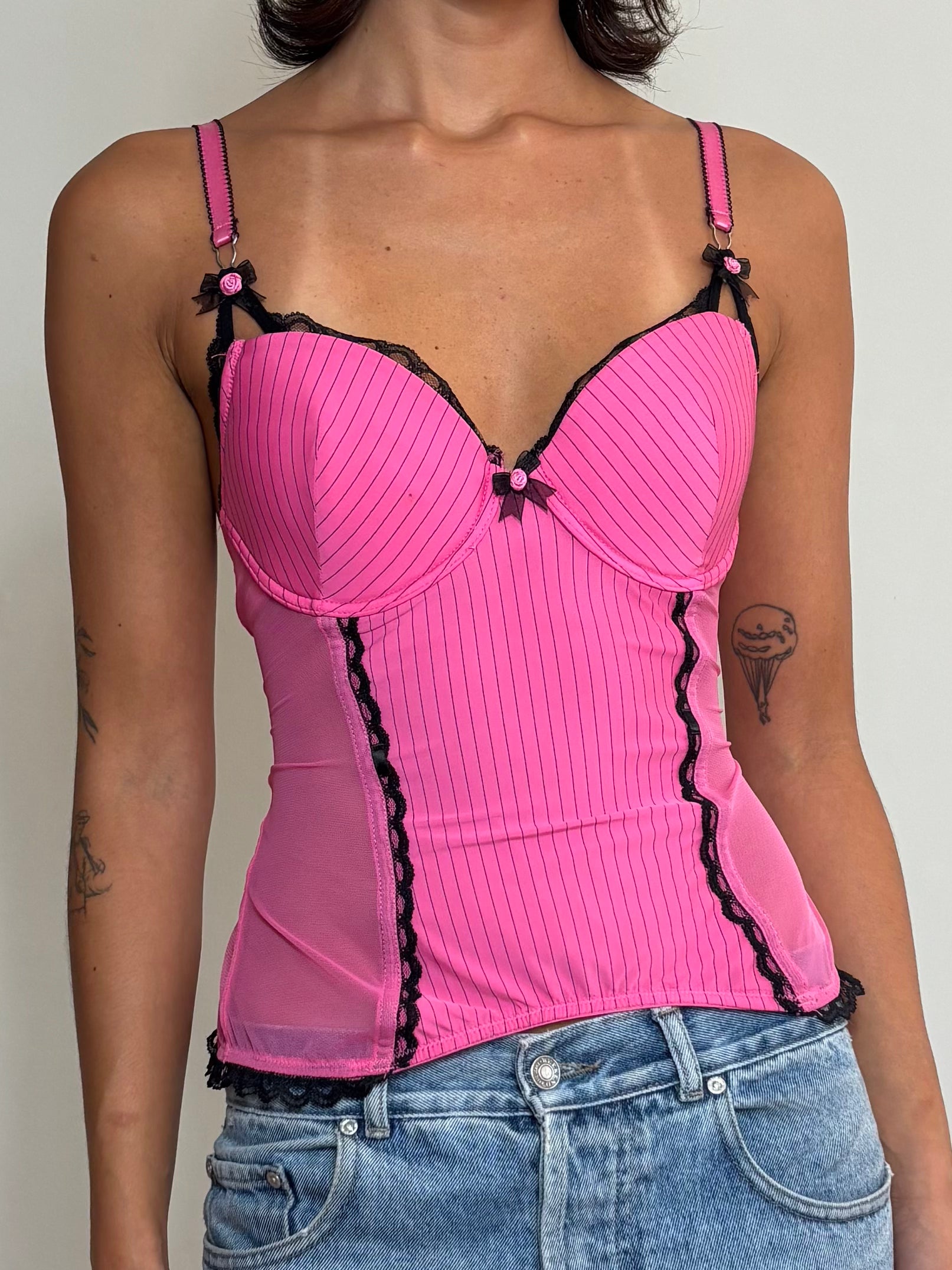 Y2K Pink corset (S)