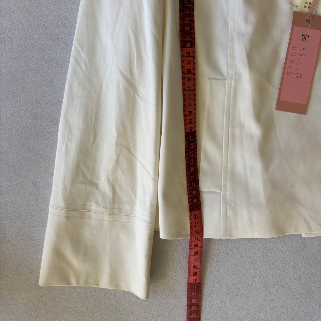Vintage White Tailored Cropped Jacket (S)