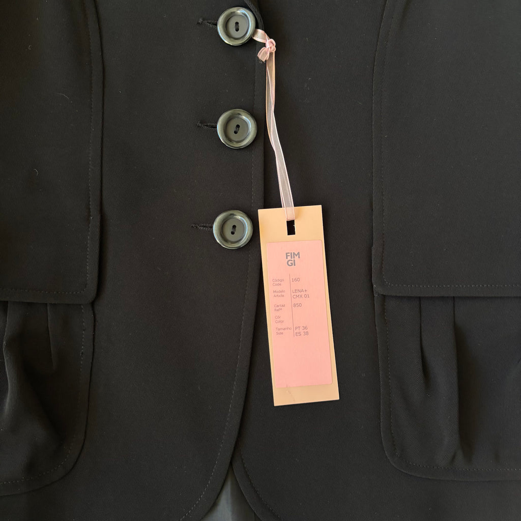 Y2K Black Tailored Fitted Office Blazer (S)