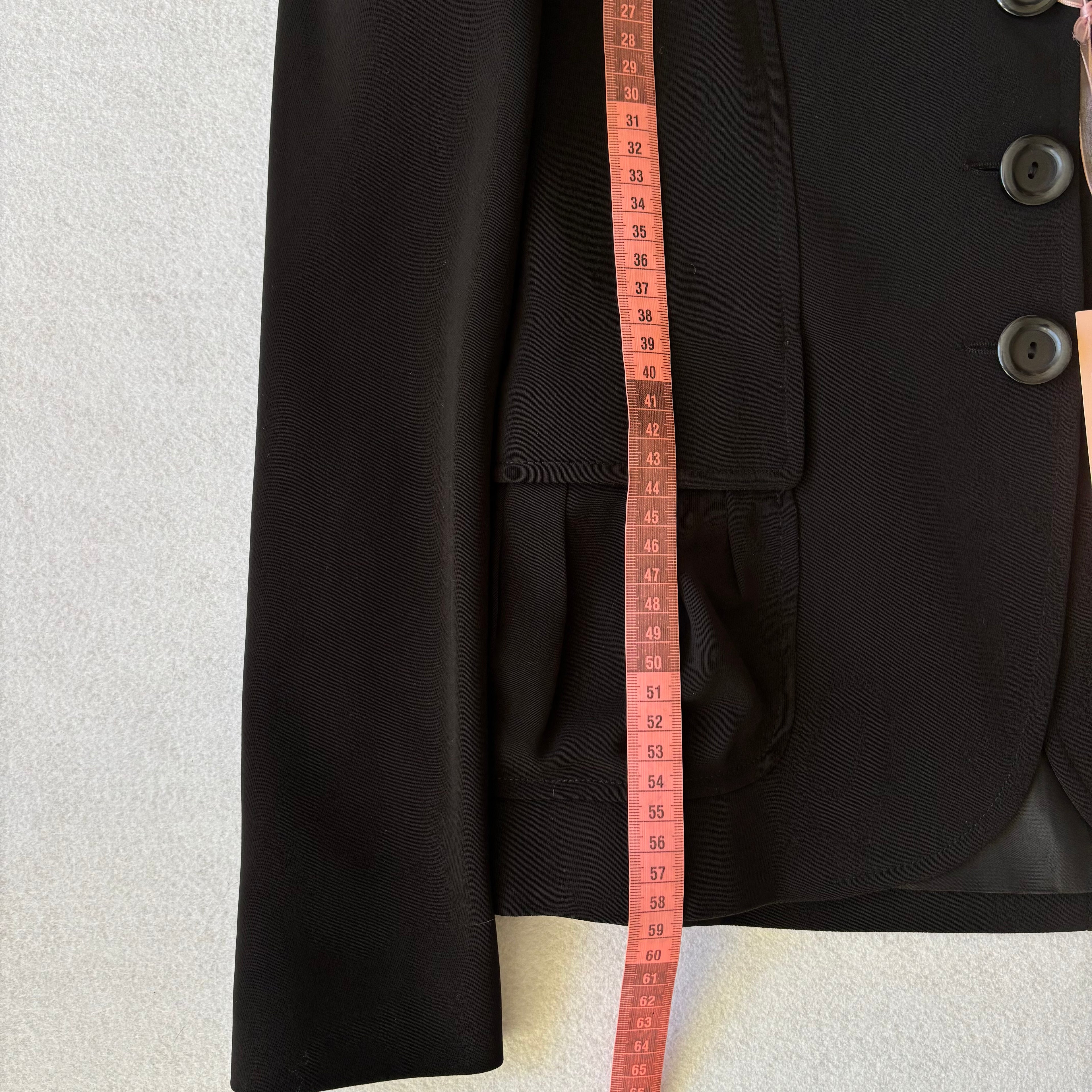 Y2K Black Tailored Fitted Office Blazer (S)