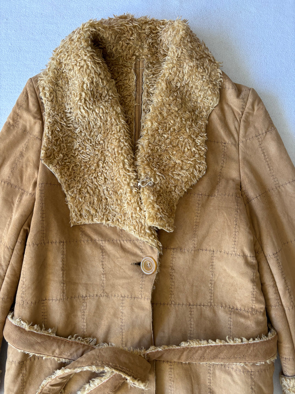 Vintage Penny Lane Suede Coat (L)