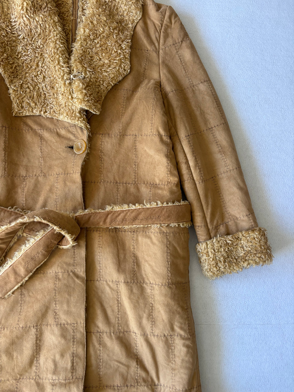 Vintage Penny Lane Suede Coat (L)