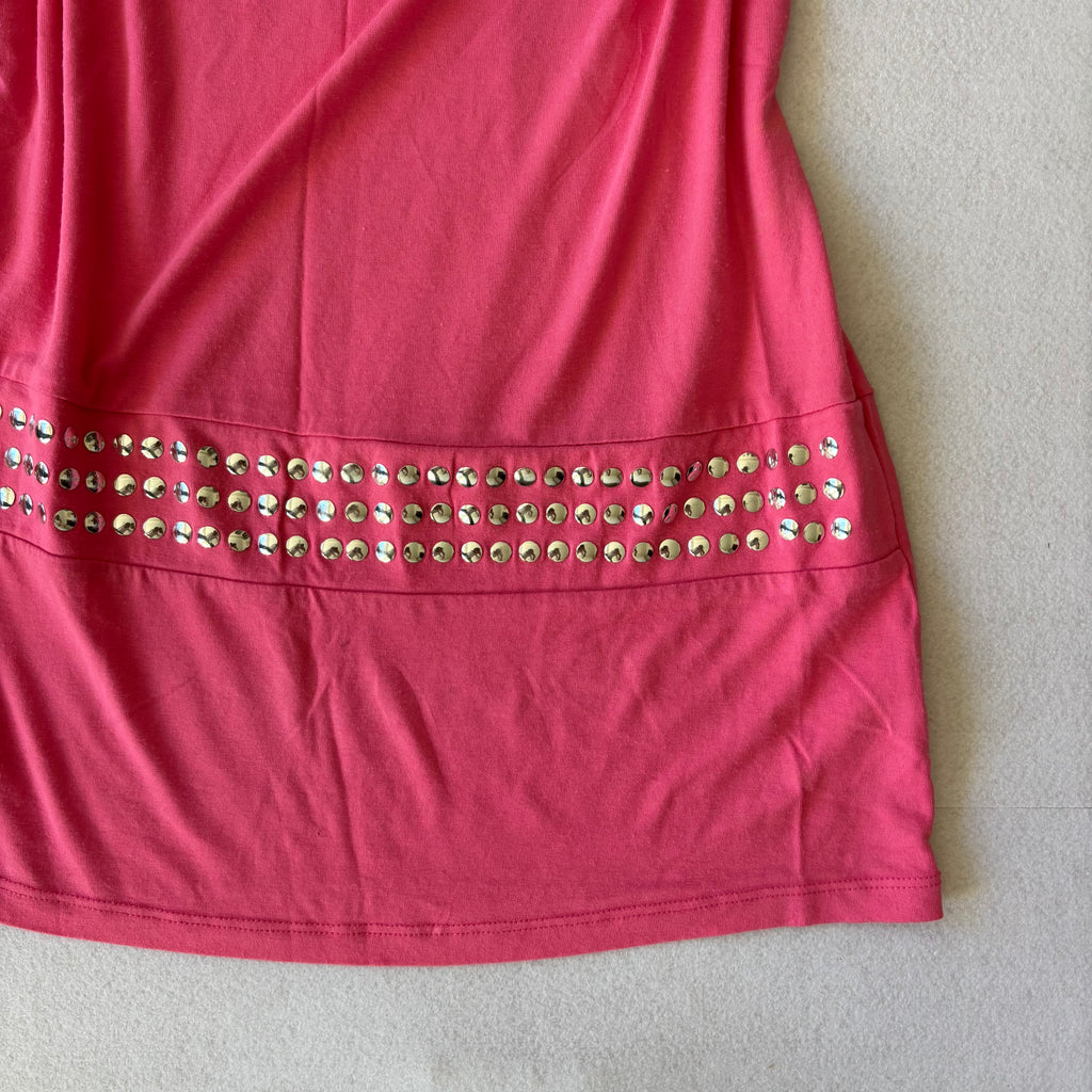 Y2K Hot Pink Off-Shoulder Mini Dress (M)