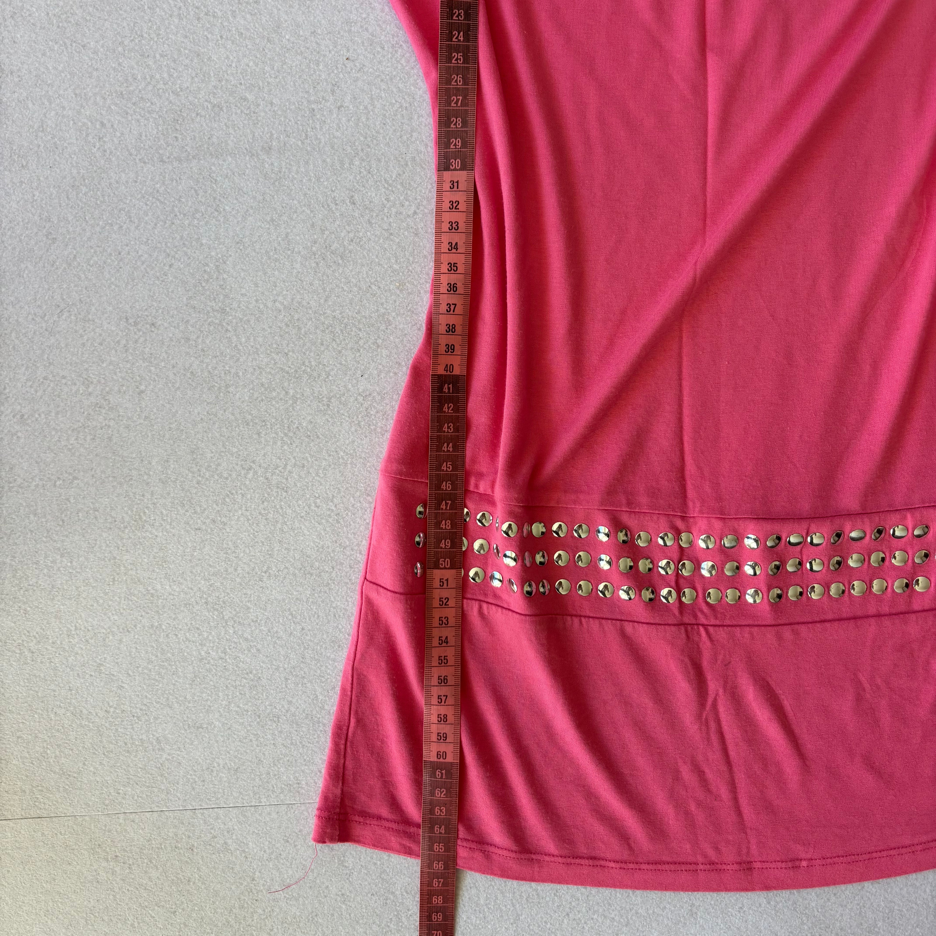 Y2K Hot Pink Off-Shoulder Mini Dress (M)