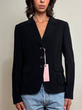 Y2K Black Tailored Fitted Office Blazer (S)