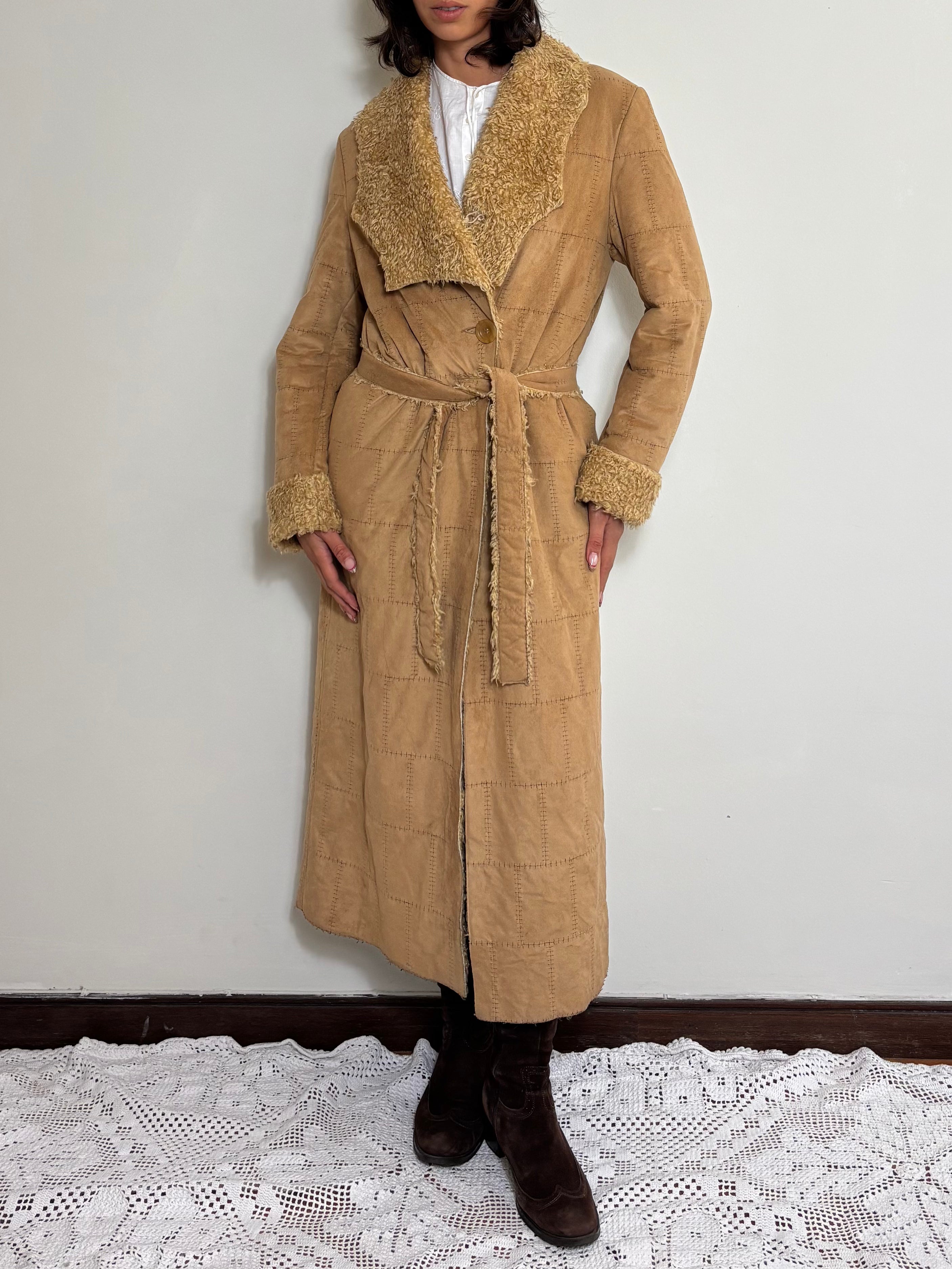 Vintage Penny Lane Suede Coat (L)