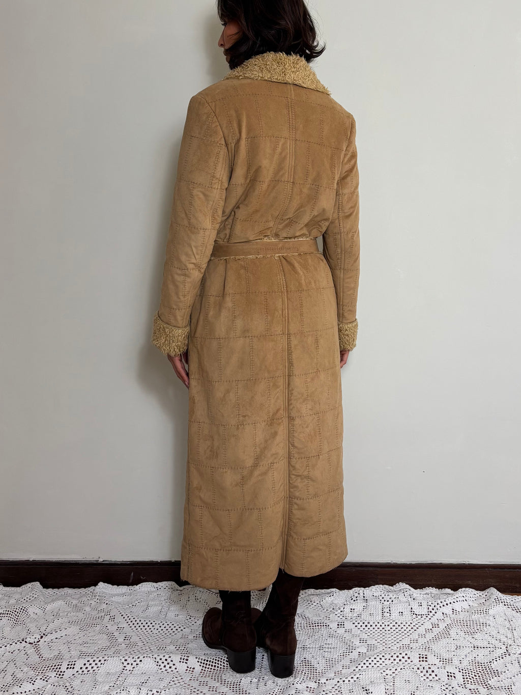Vintage Penny Lane Suede Coat (L)