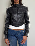Bershka Cropped Racing Jacket (XS)