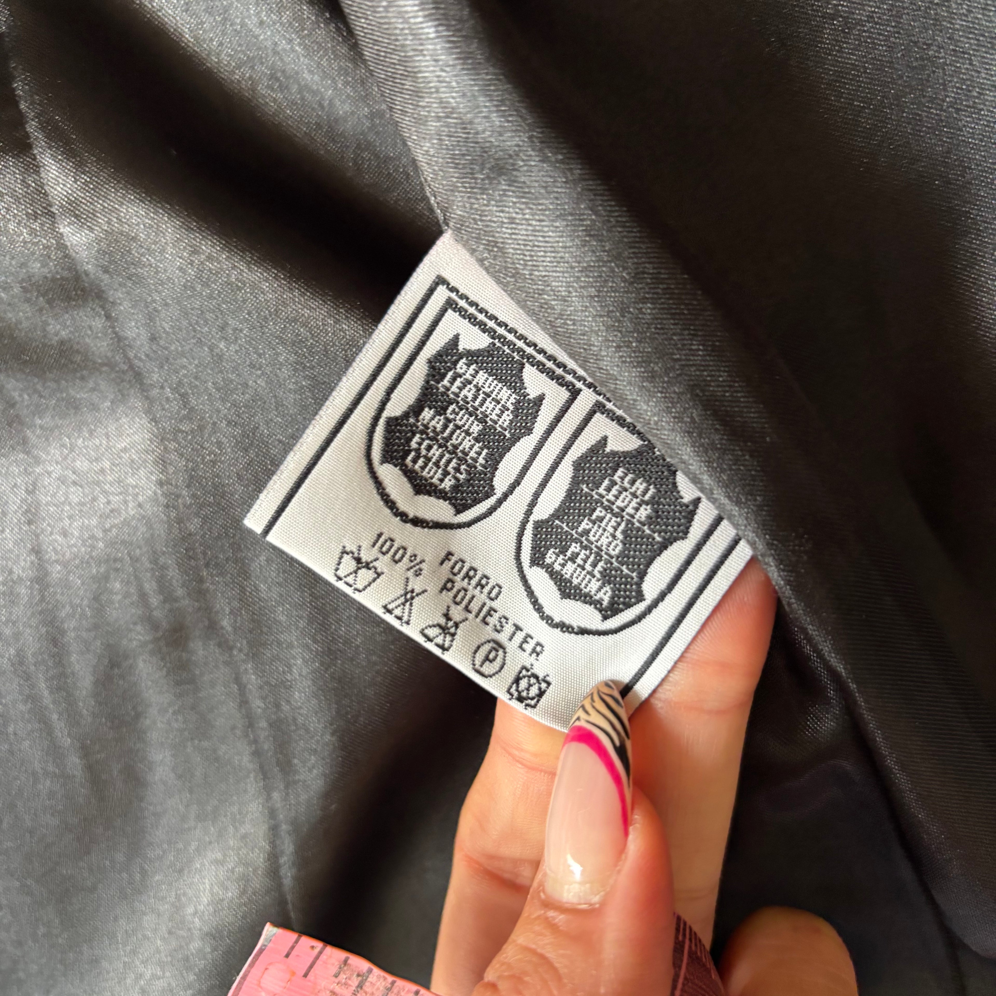 Vintage Black Leather Blazer (M)