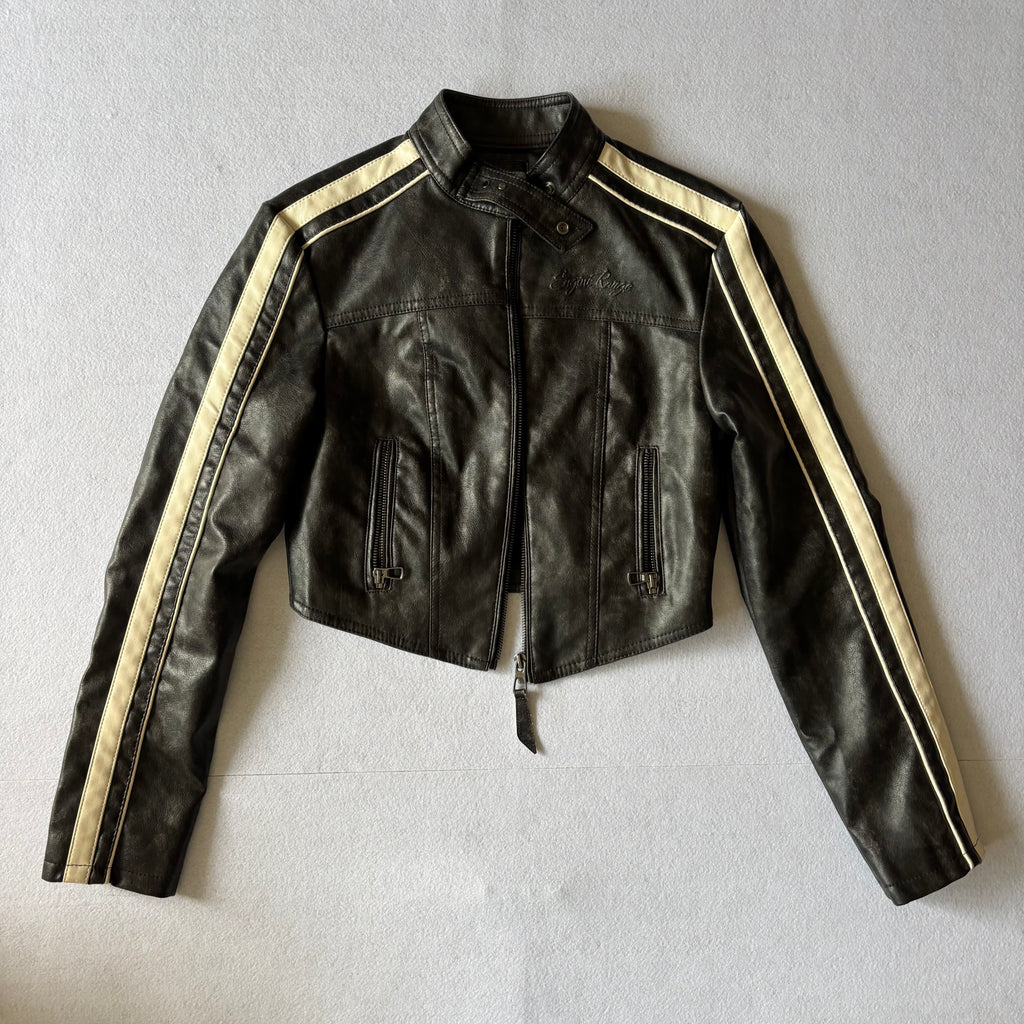 Bershka Cropped Racing Jacket (XS)