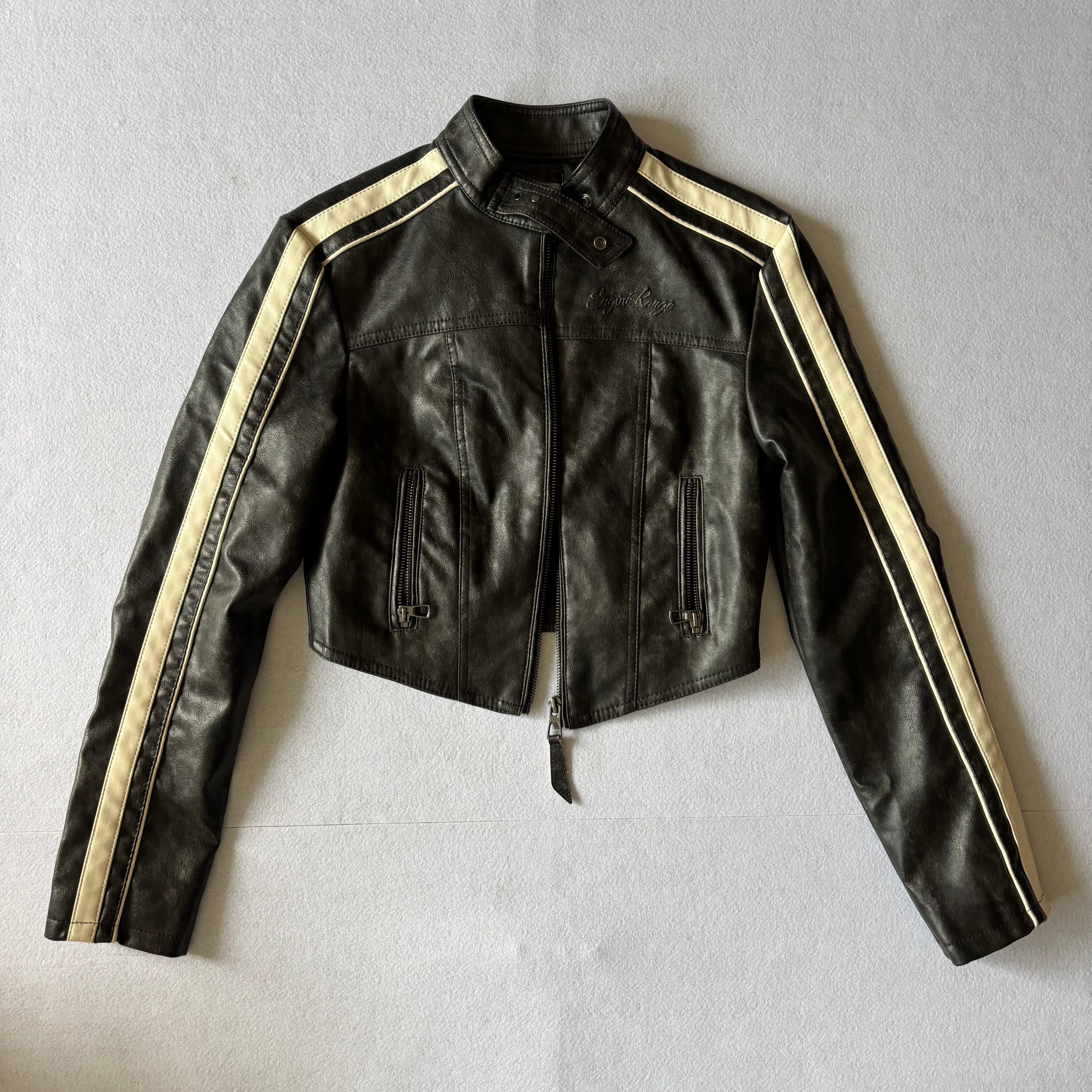 Bershka Cropped Racing Jacket (XS)