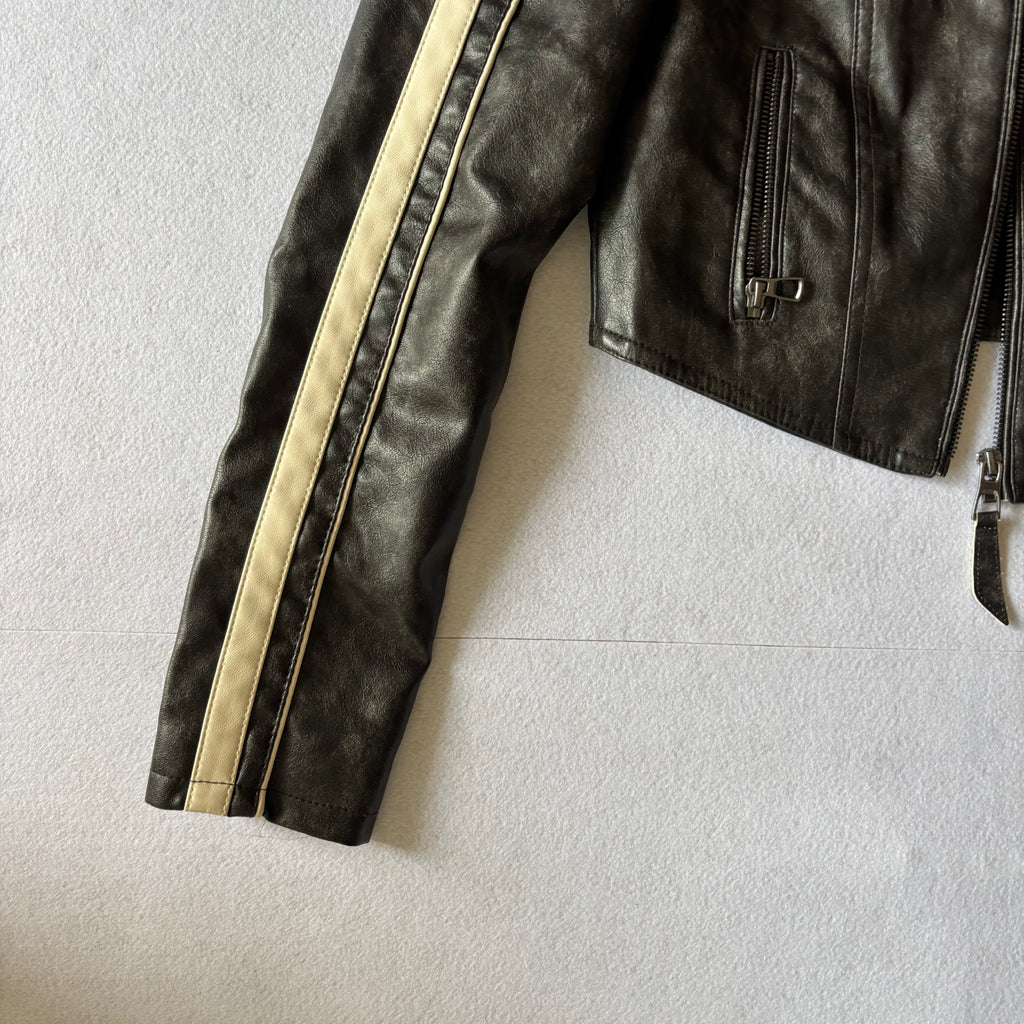 Bershka Cropped Racing Jacket (XS)