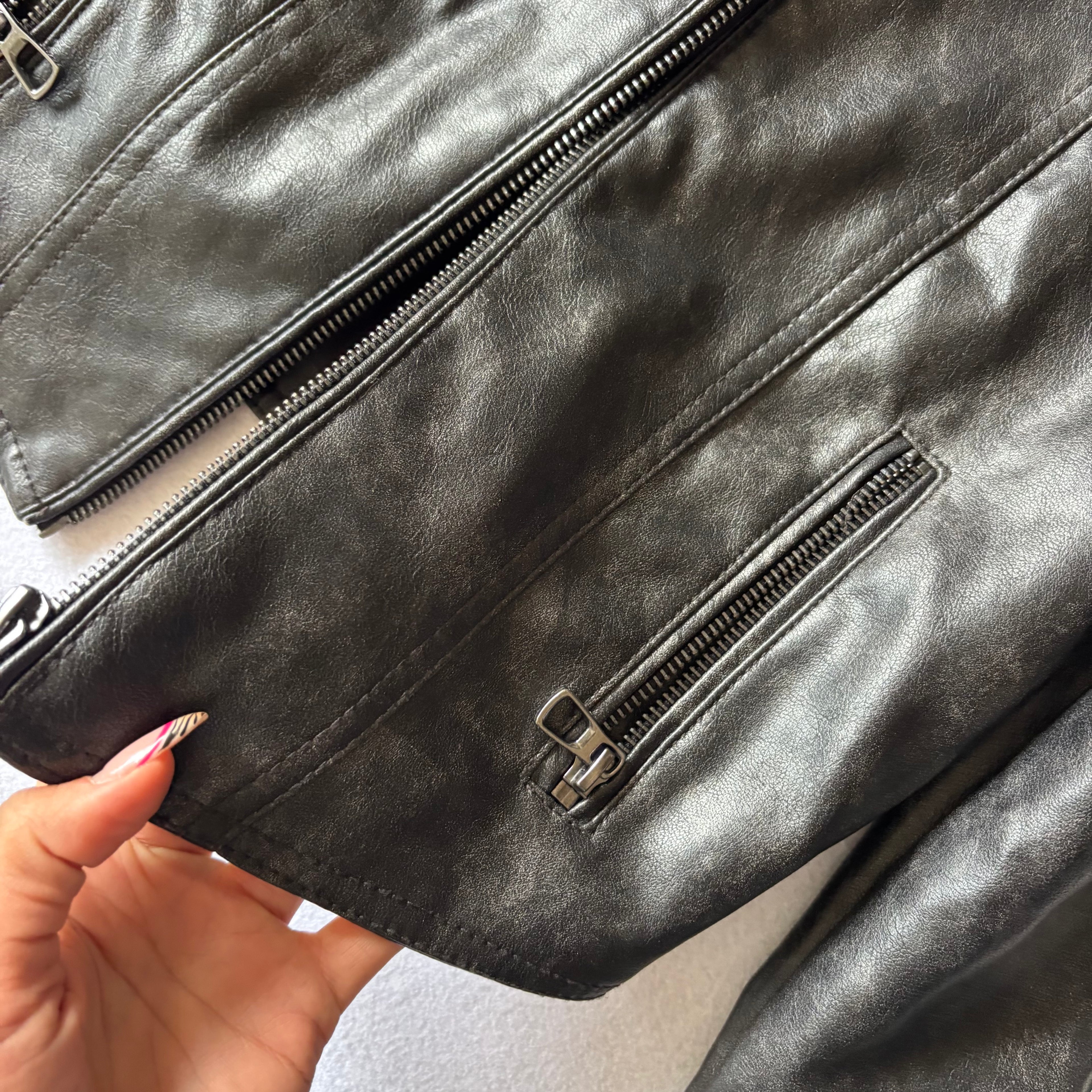 Bershka Cropped Racing Jacket (XS)