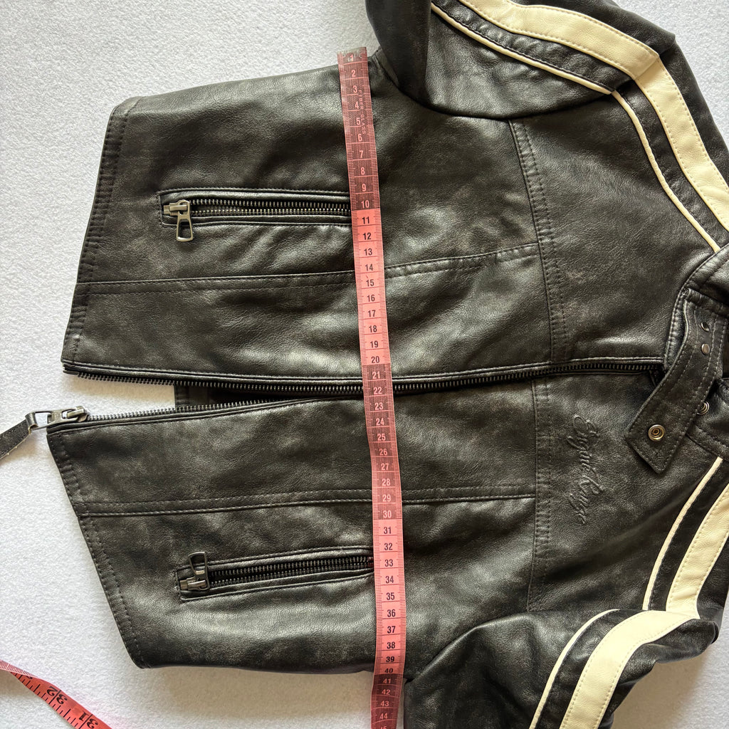 Bershka Cropped Racing Jacket (XS)