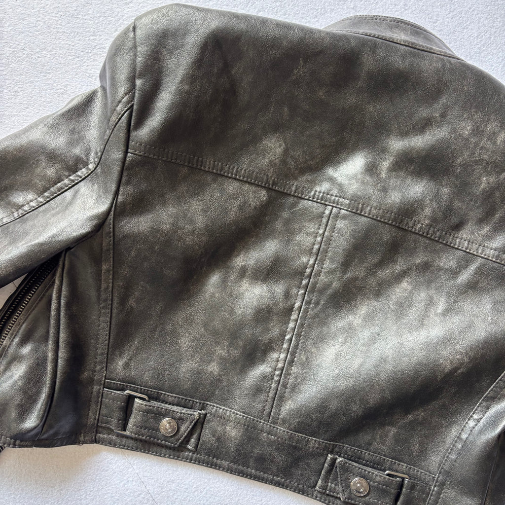 Bershka Cropped Racing Jacket (XS)