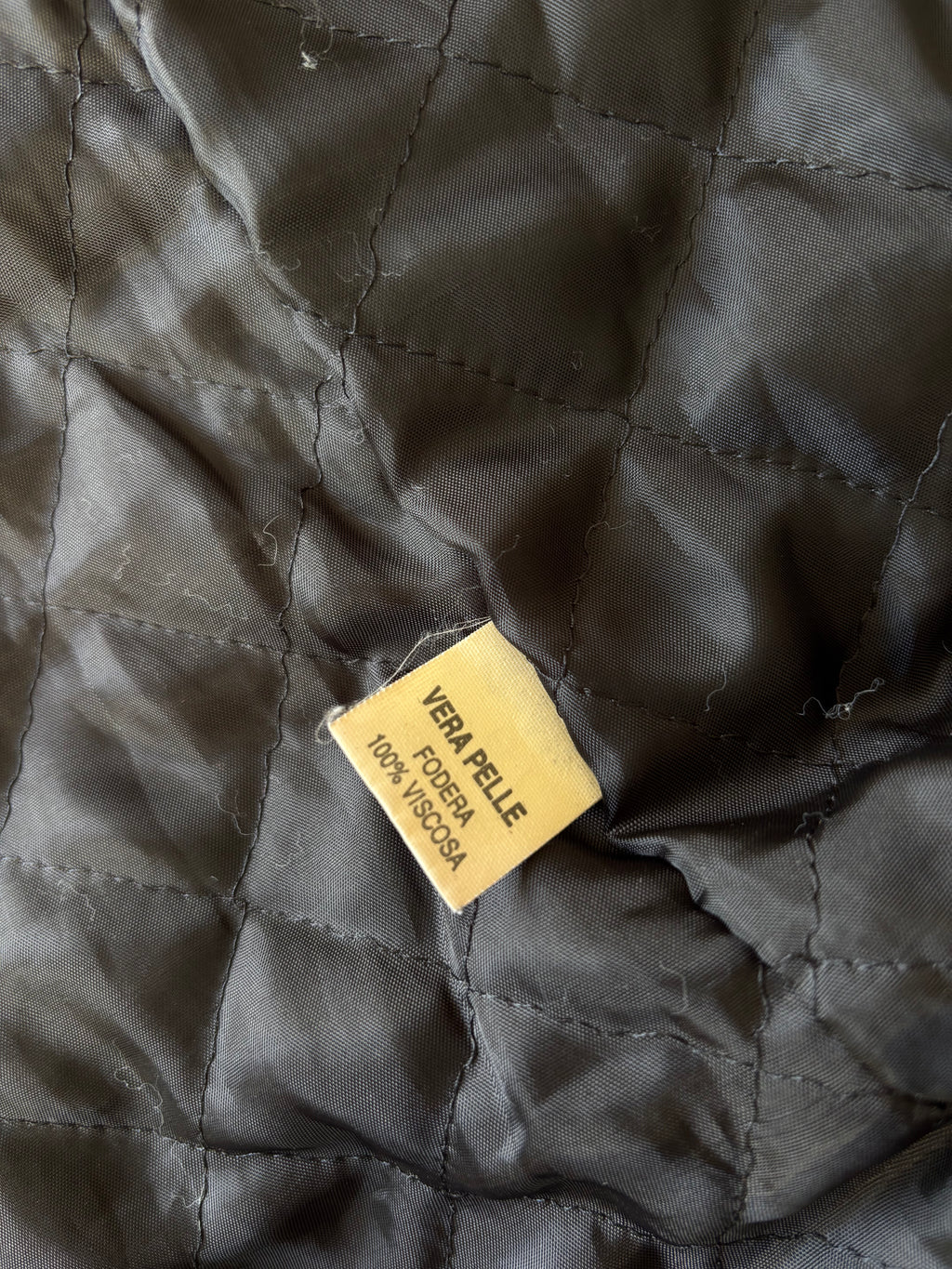 Vintage Distressed Leather Faux Fur Penny Lane Coat (S)