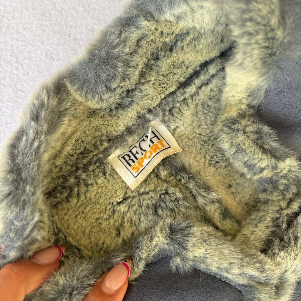 Vintage Lilac Suede Faux Fur Trim (L)