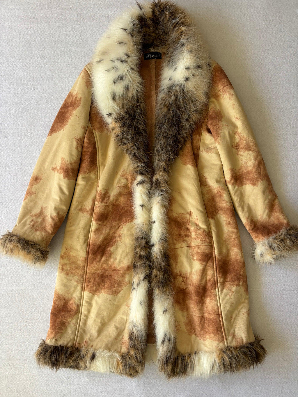 Vintage Afghan Faux Fur Trim (M)