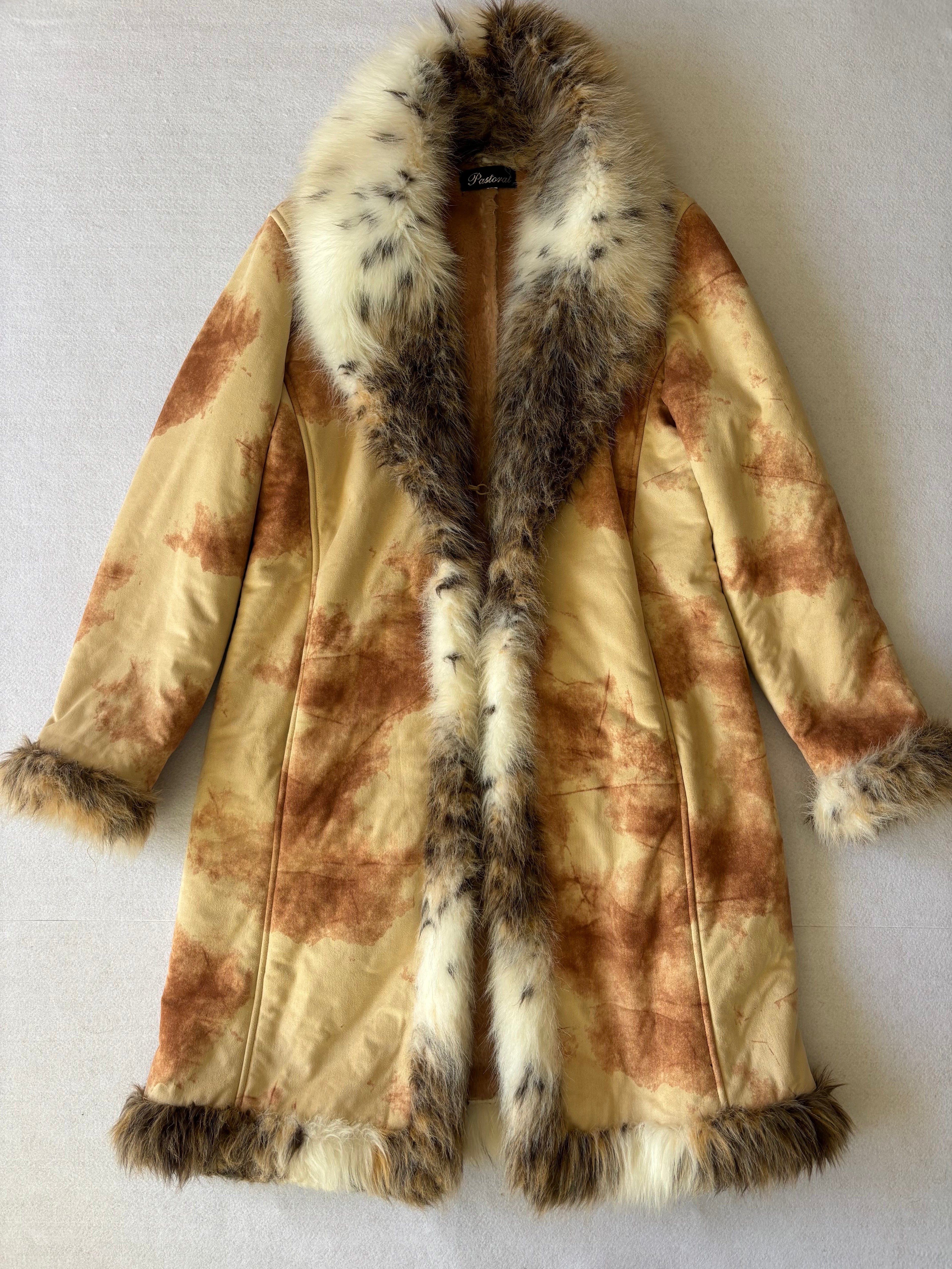 Vintage Afghan Faux Fur Trim (M)