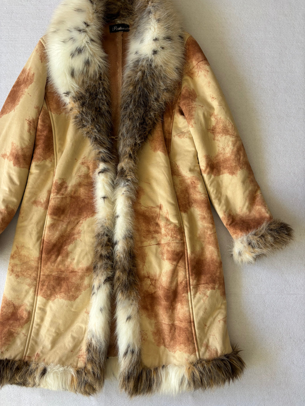Vintage Afghan Faux Fur Trim (M)