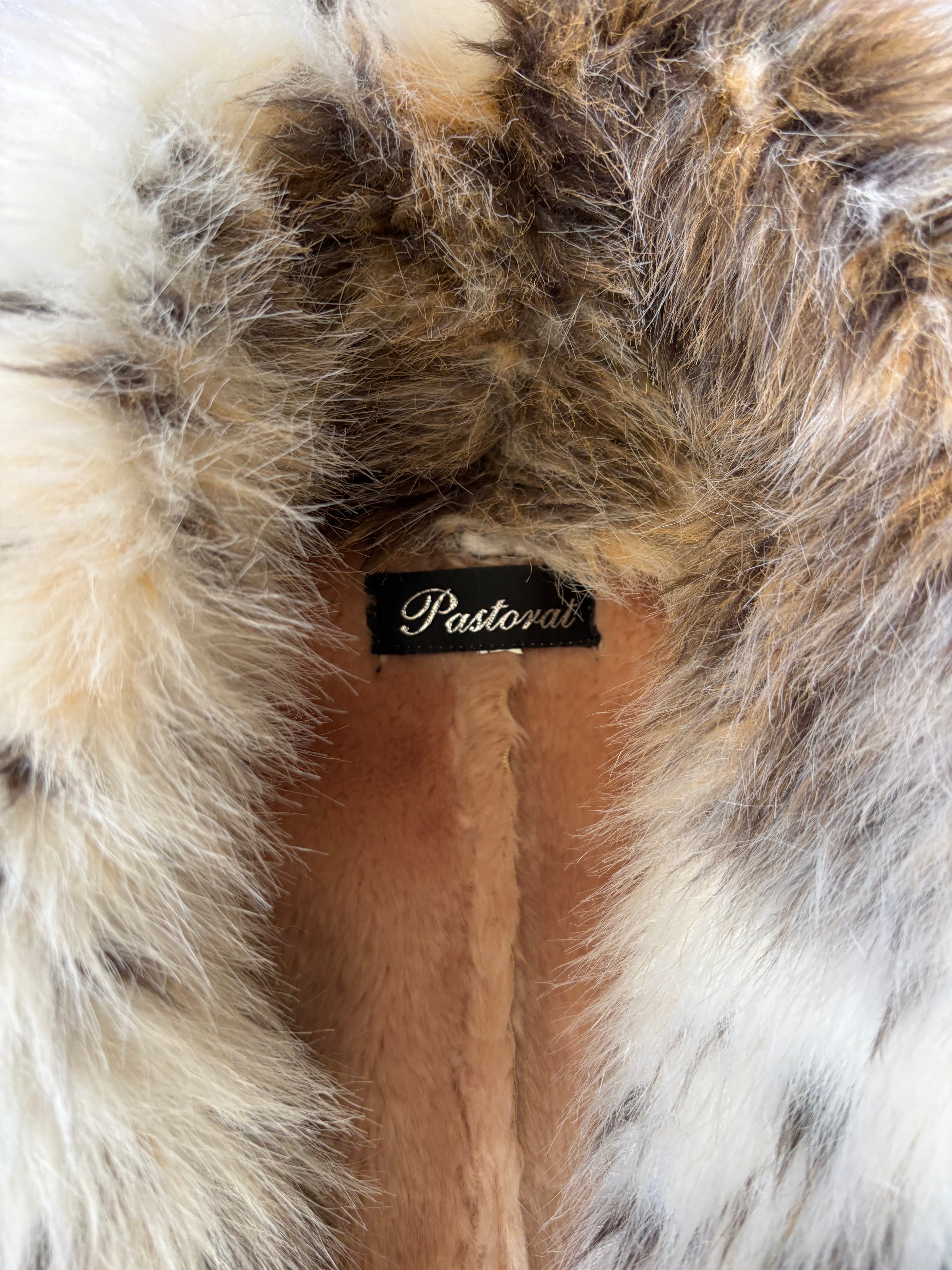 Vintage Afghan Faux Fur Trim (M)