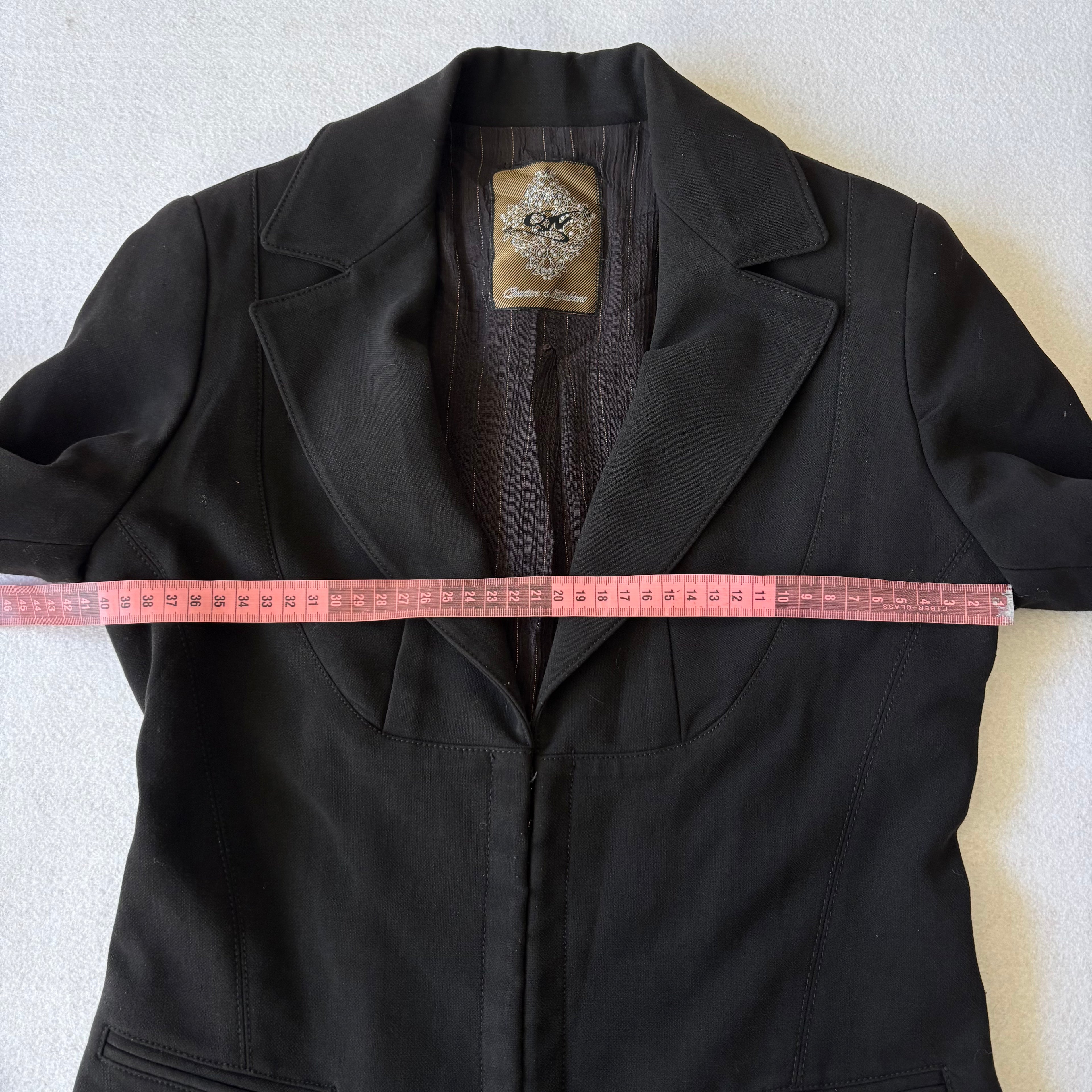 Vintage Black Fitted Hook Closure Blazer (M)
