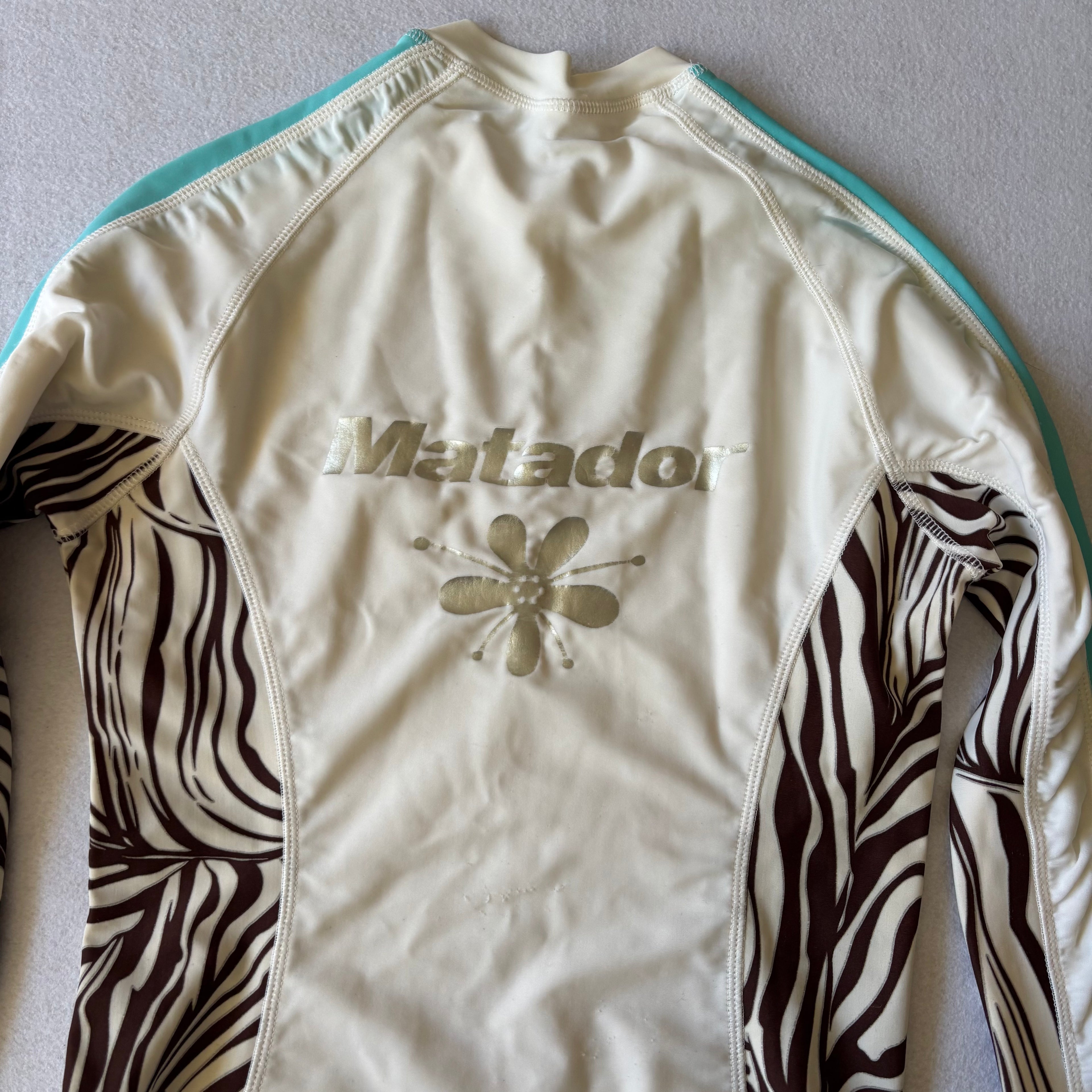 2K Zebra Print Long Sleeve Rashguard Surfer (S)