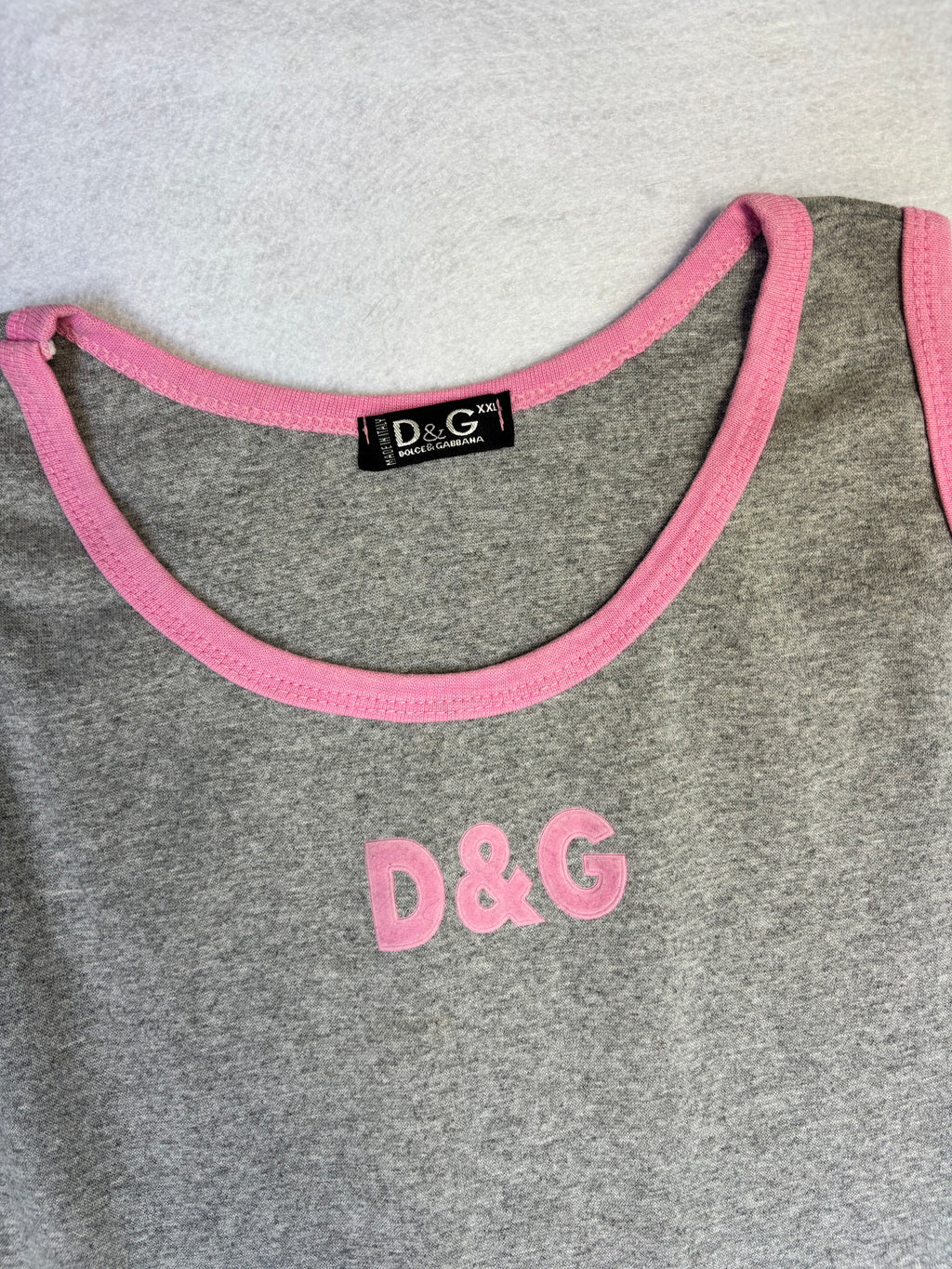 Dolce&Gabbana Grey and Pink Top (S/M)