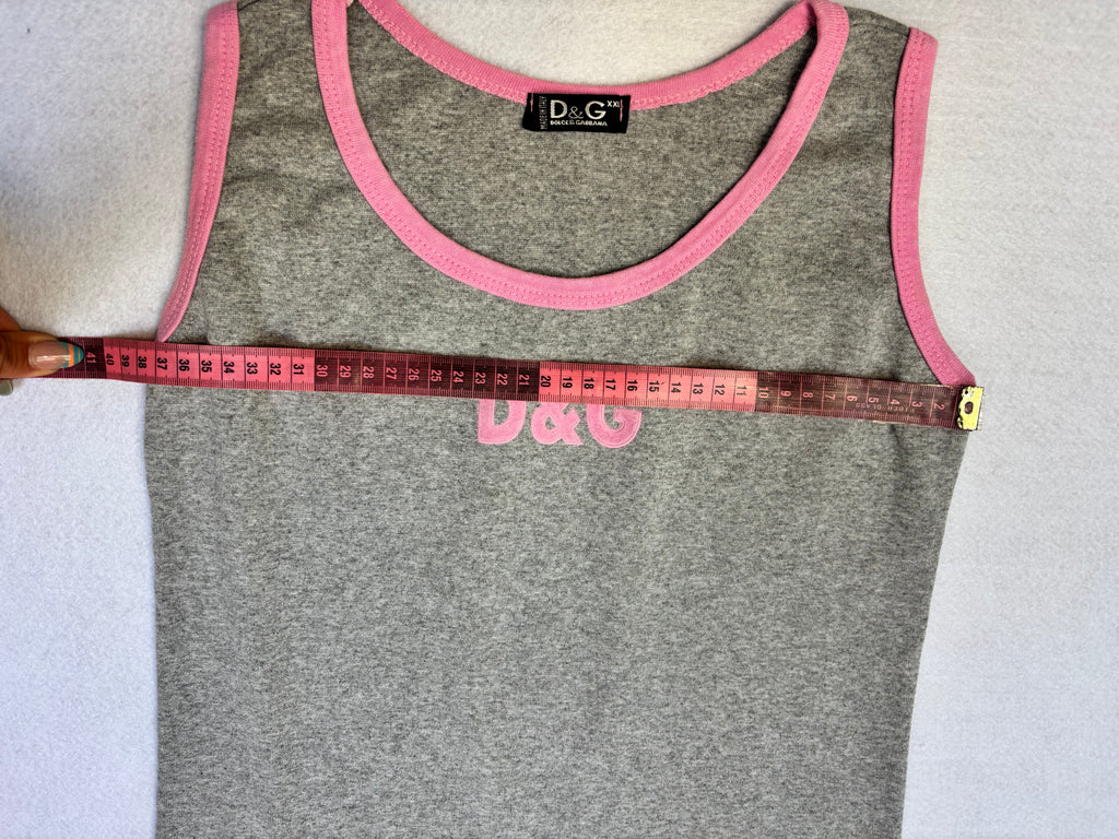Dolce&Gabbana Grey and Pink Top (S/M)