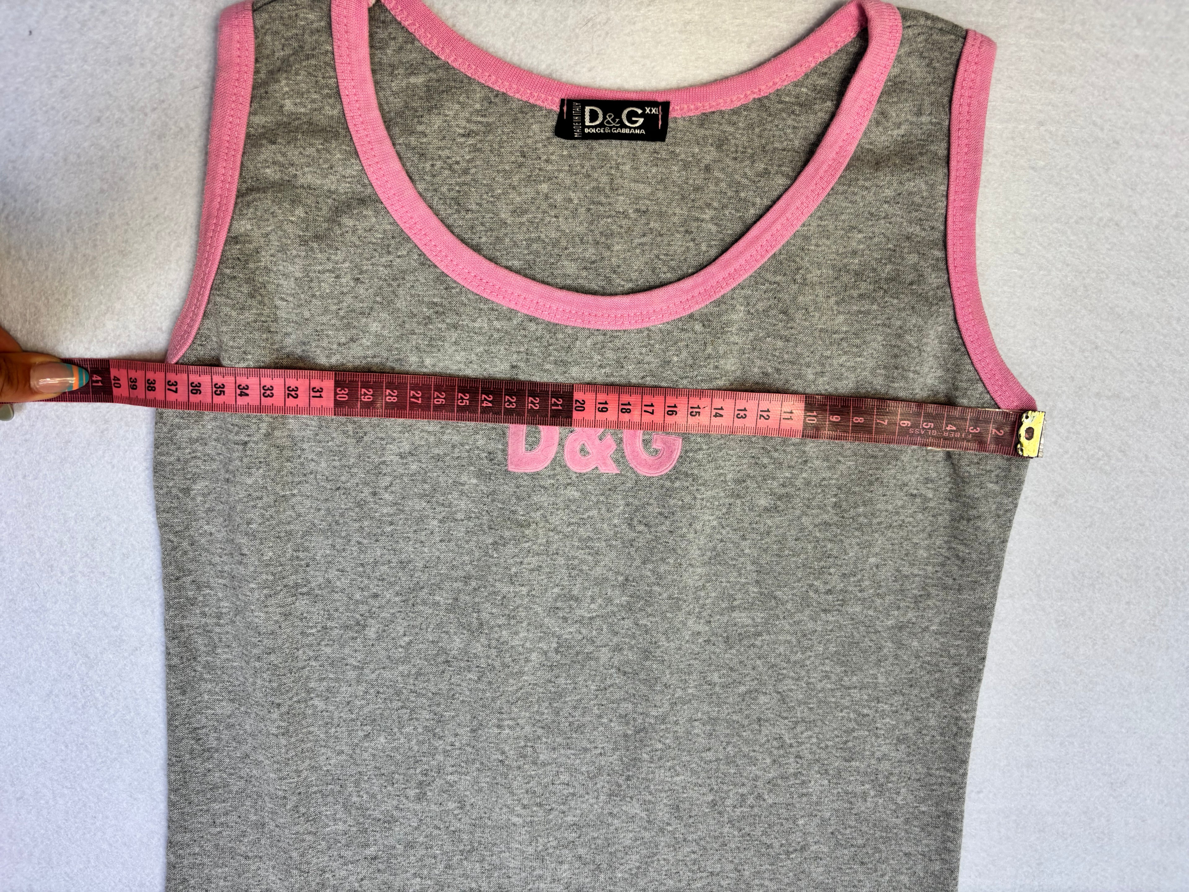 Dolce&Gabbana Grey and Pink Top (S/M)