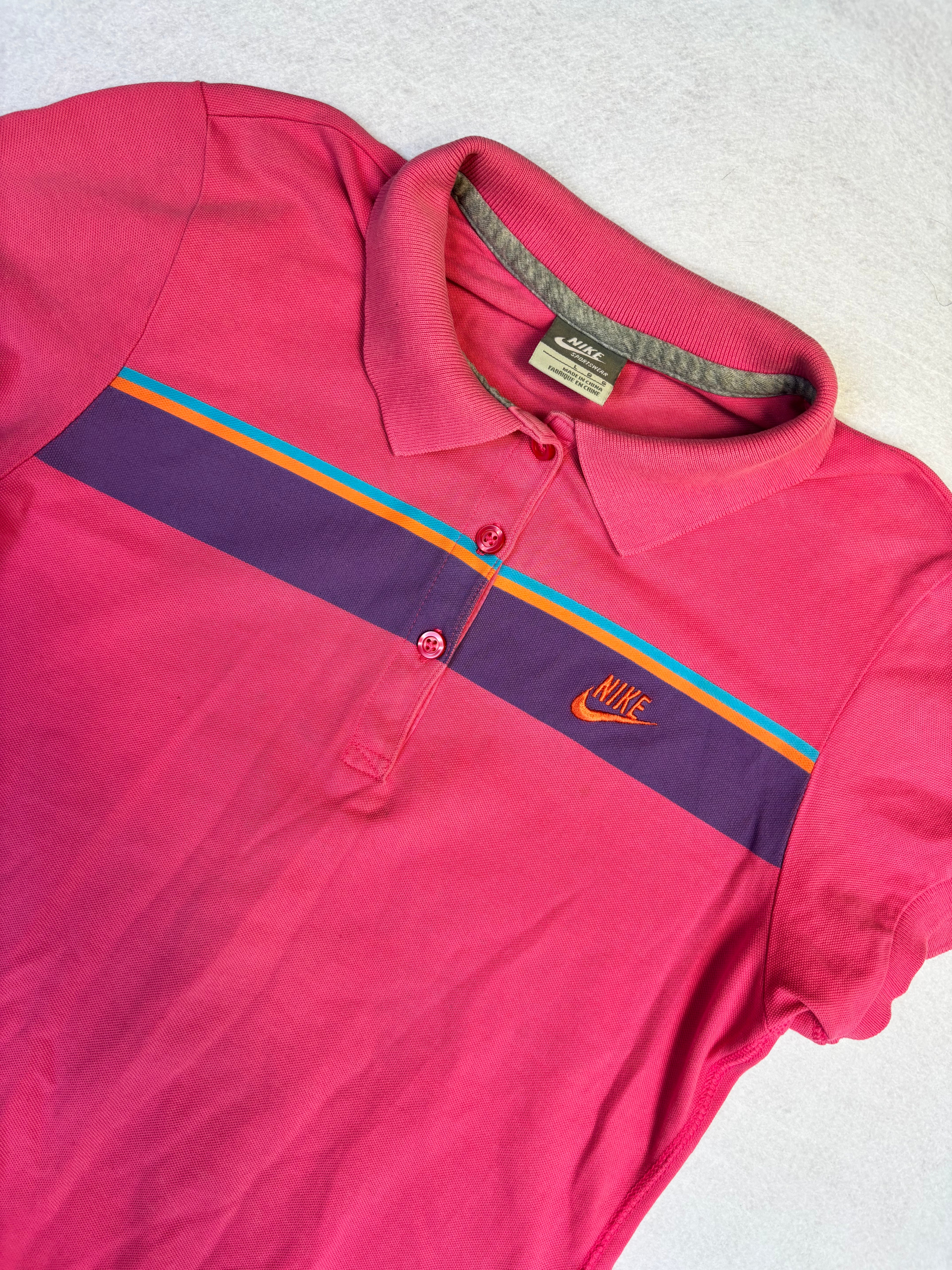 Y2K Pink Nike Polo (S)