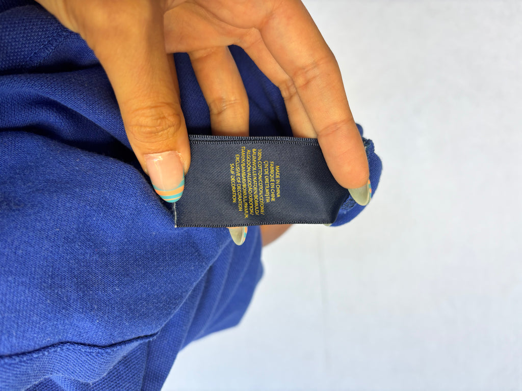 Vintage Ralph Lauren Blue Polo Shirt (S)