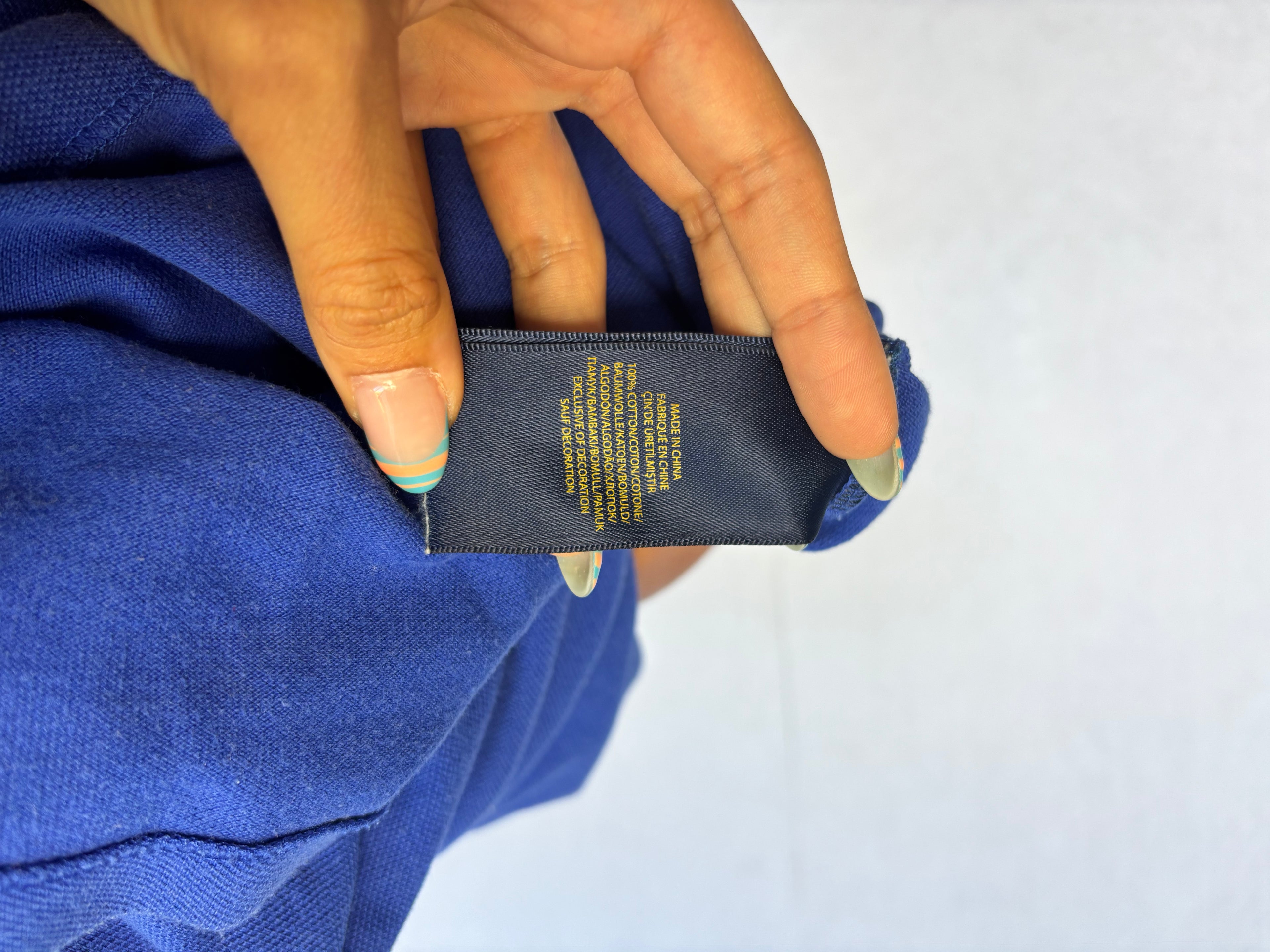 Vintage Ralph Lauren Blue Polo Shirt (S)