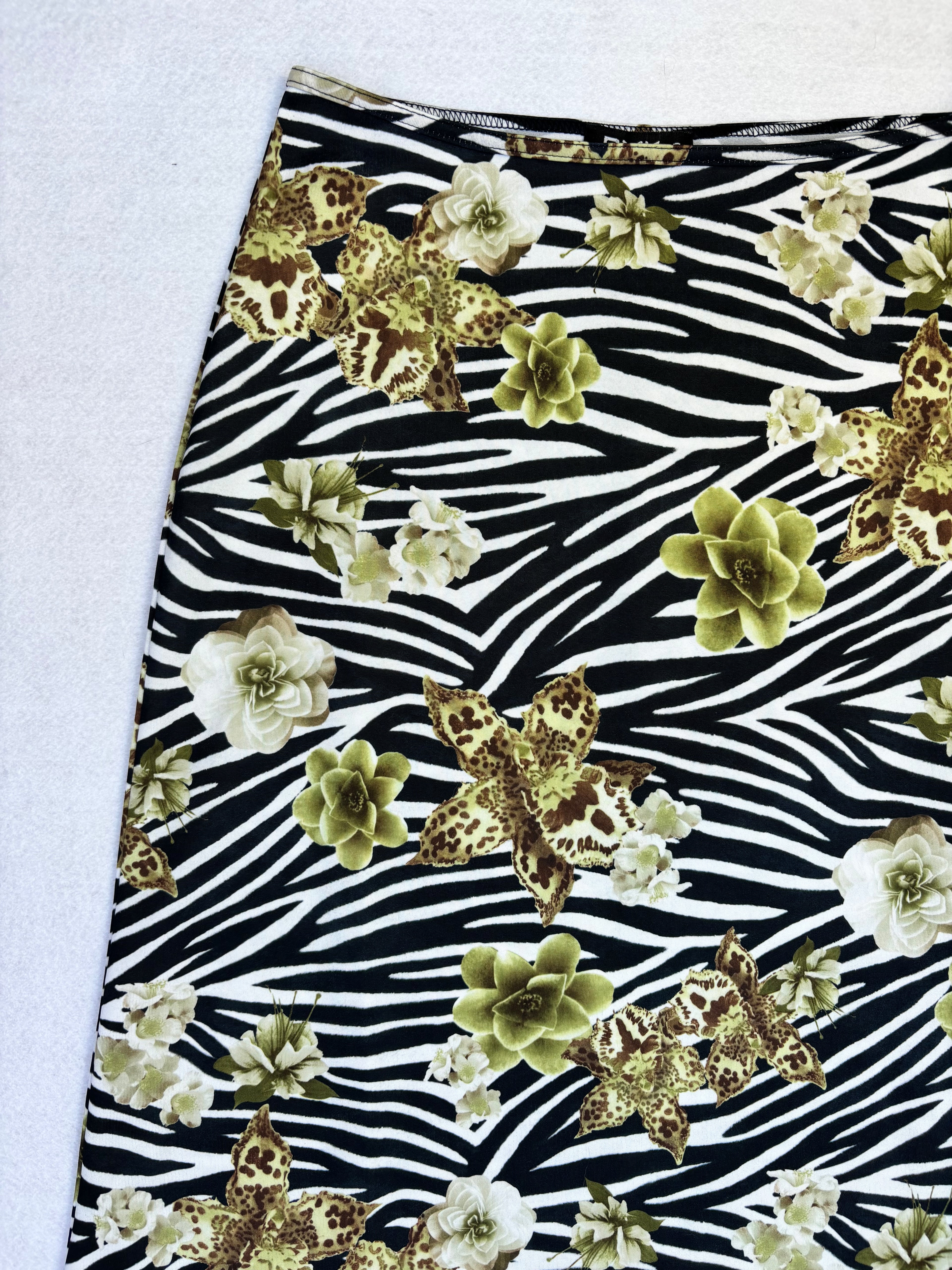 Zebra Midi Skirt (XS/S)