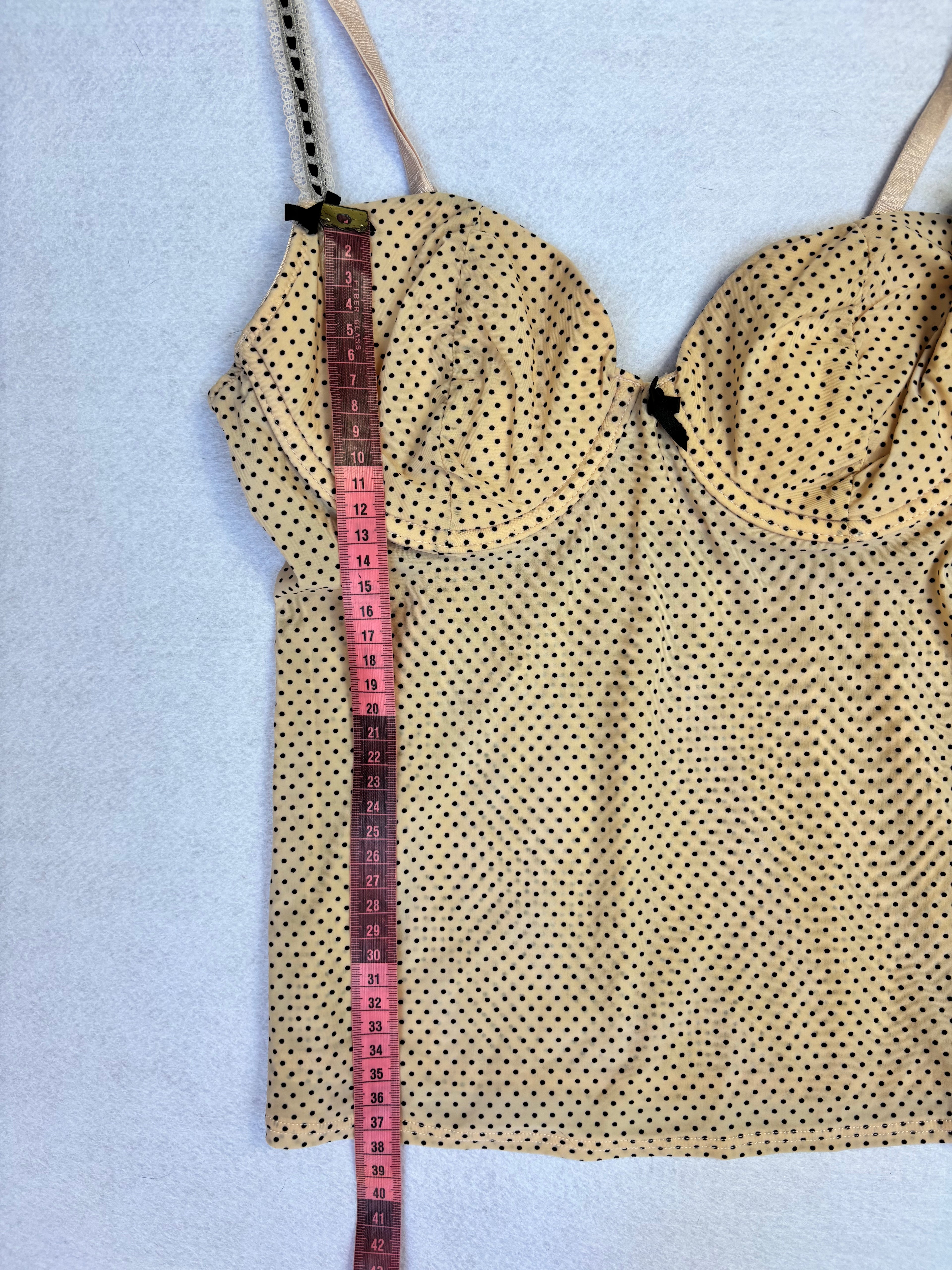 Vintage Y2K Polka Dot Cami Top (M)