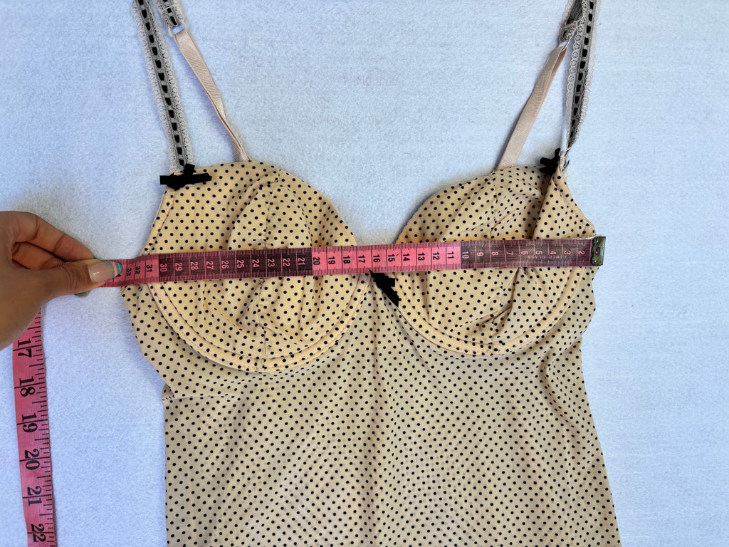Vintage Y2K Polka Dot Cami Top (M)
