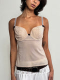 Vintage Y2K Polka Dot Cami Top (M)