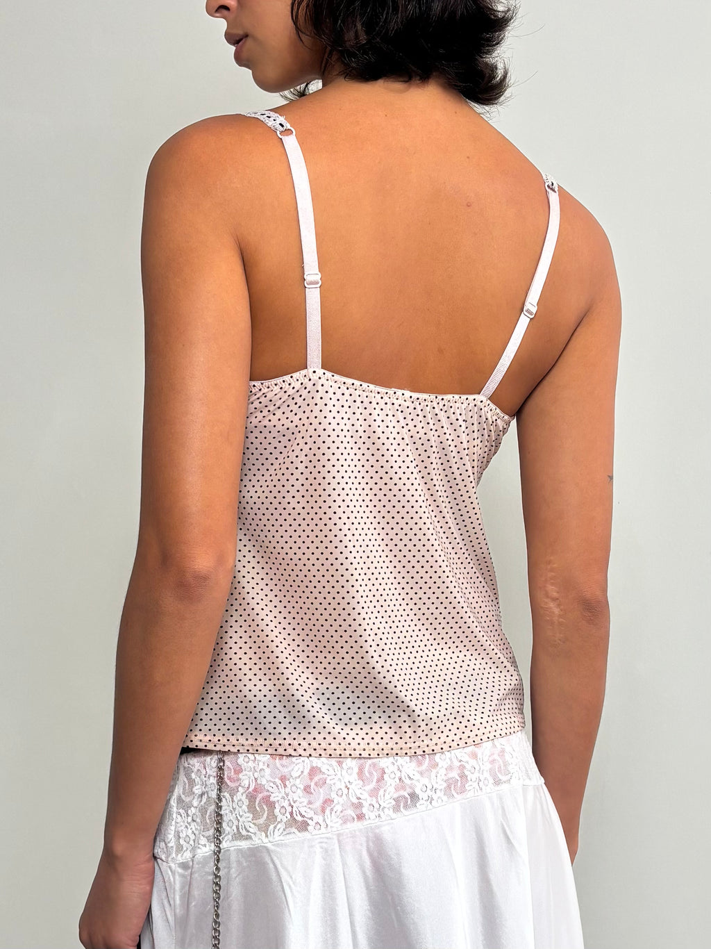 Vintage Y2K Polka Dot Cami Top (M)