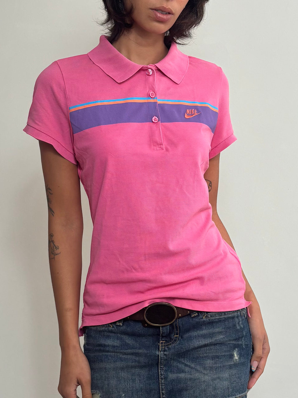 Y2K Pink Nike Polo (S)