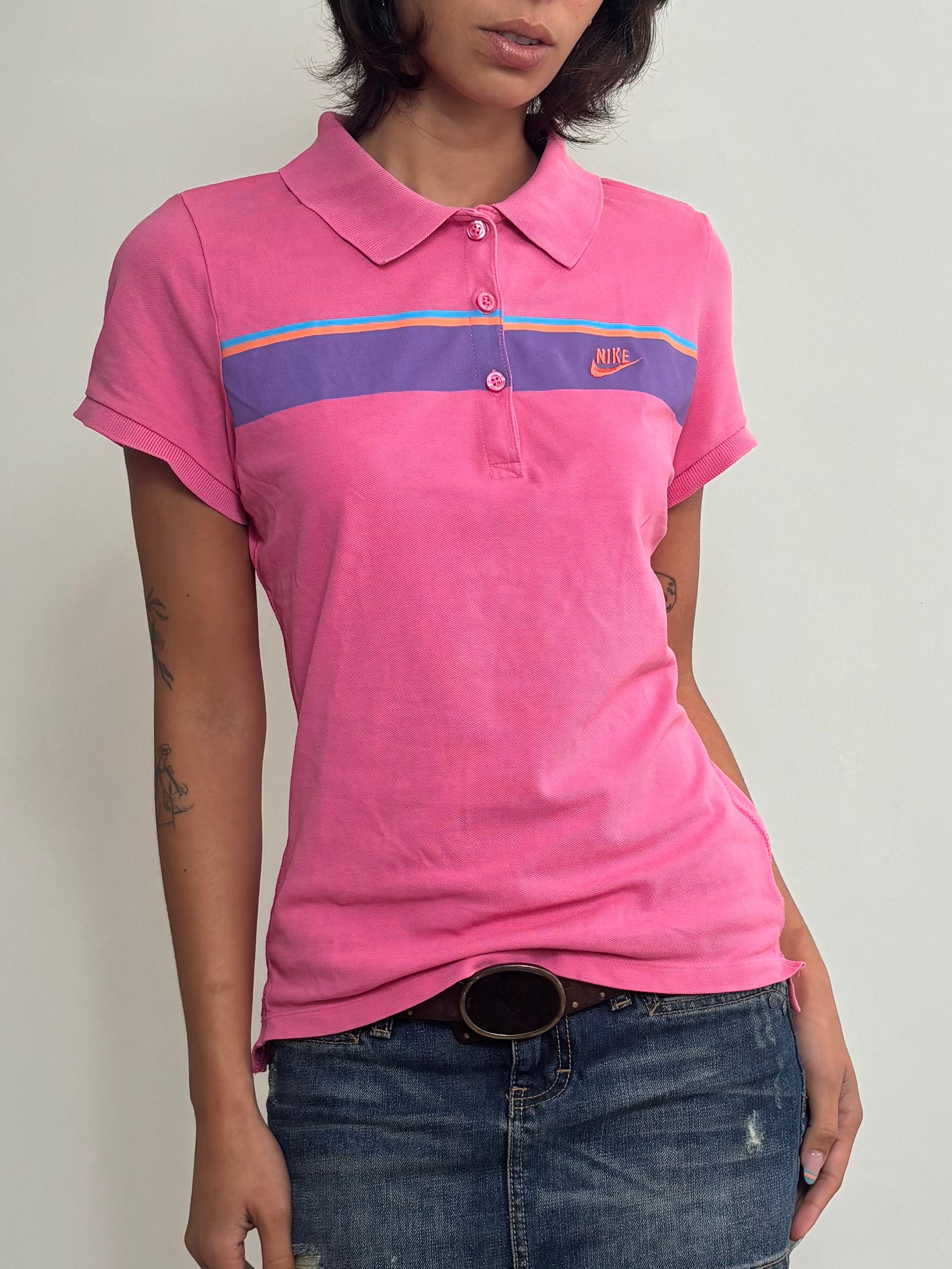 Y2K Pink Nike Polo (S)