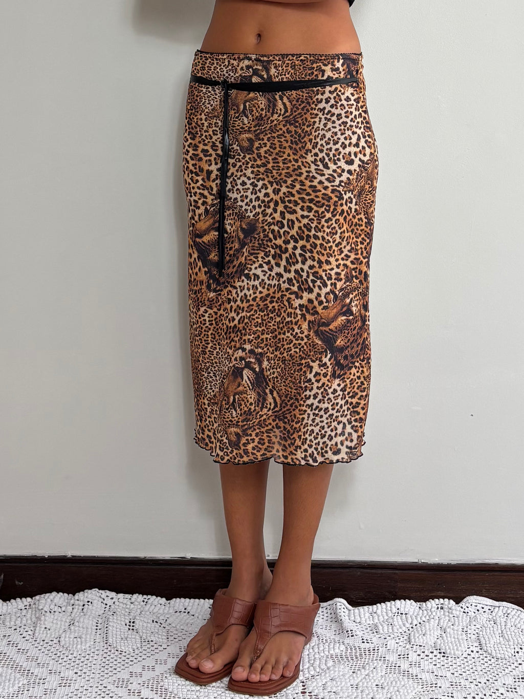 Animal Print Midi Skirt 1